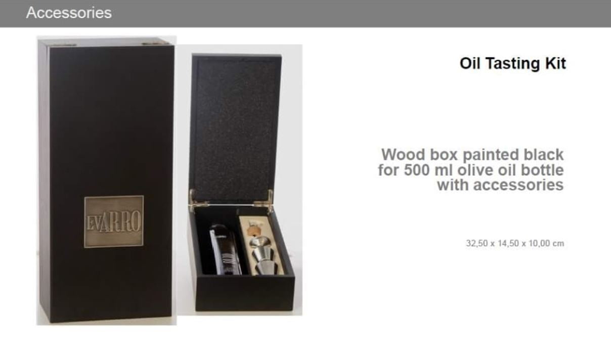 Olive Oil Tasting Kit (Gift Box Set with accessories)